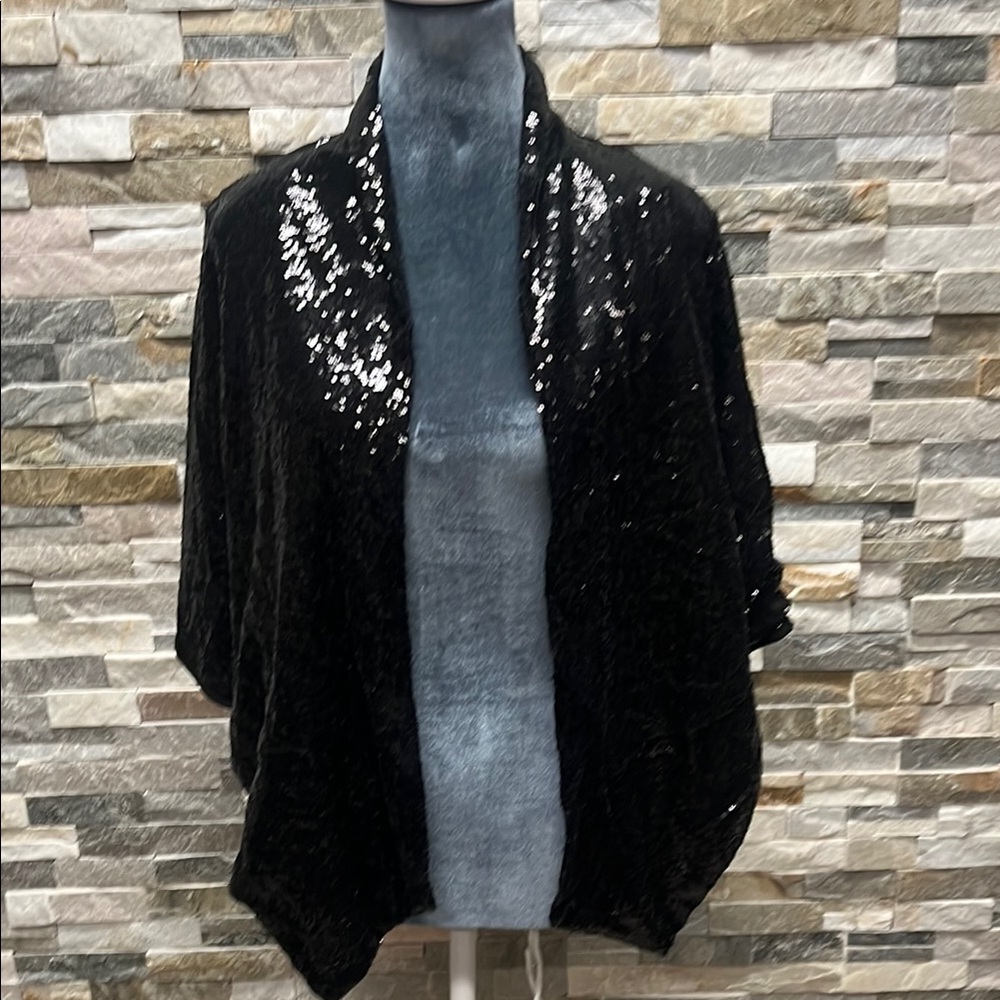 Maurices Elegant Black Sequin Sweater